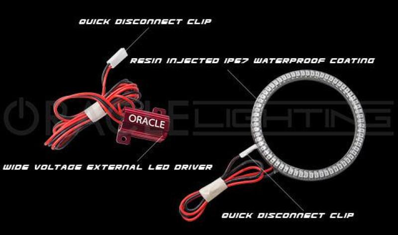 Oracle 11-13 Dodge Durango Surface Mount LED Fog Light Halo Kit - Green