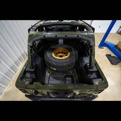 Skyjacker 07-18 Jeep Wrangler JK Spare Tire Carrier Kit W/ Adjustable Brackets