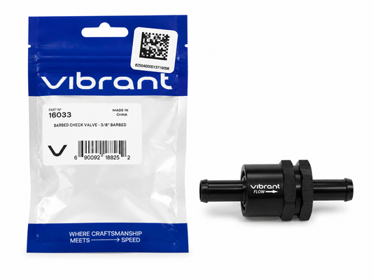Vibrant 3/8in Barbed Check Valve