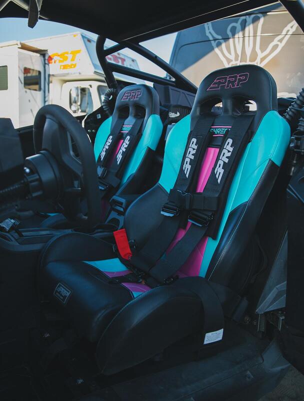 PRP Polaris RZR PRO XP XCR Suspension Seats Kit (Pair) - Black & Gray