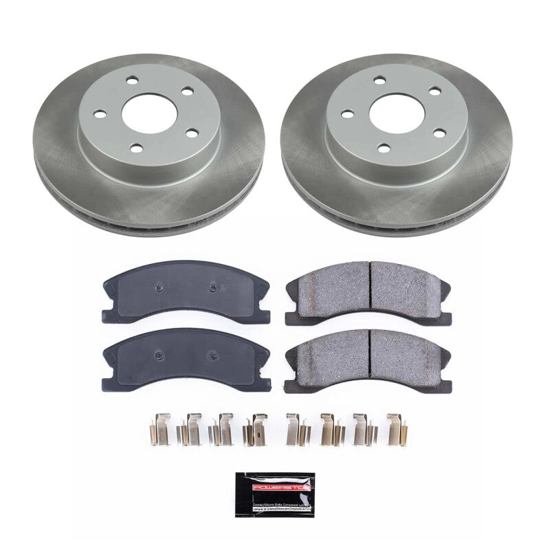 Power Stop 99-04 Jeep Grand Cherokee Front Semi-Coated Rotor Kit