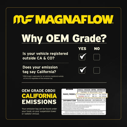 Magnaflow 98-00 Sienna V6 3 OEM Underbody Direct Fit Converter