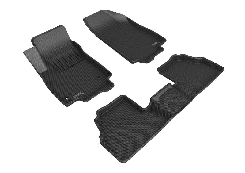 3D MAXpider 2013-2020 Buick Encore Kagu 1st & 2nd Row Floormats - Black