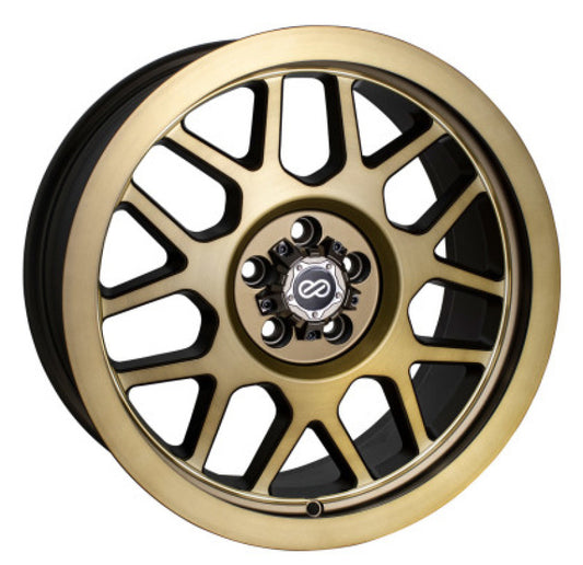 Enkei Matrix 17x8 5x100 30mm Offset 71.6mm Bore Brushed Gold Wheel