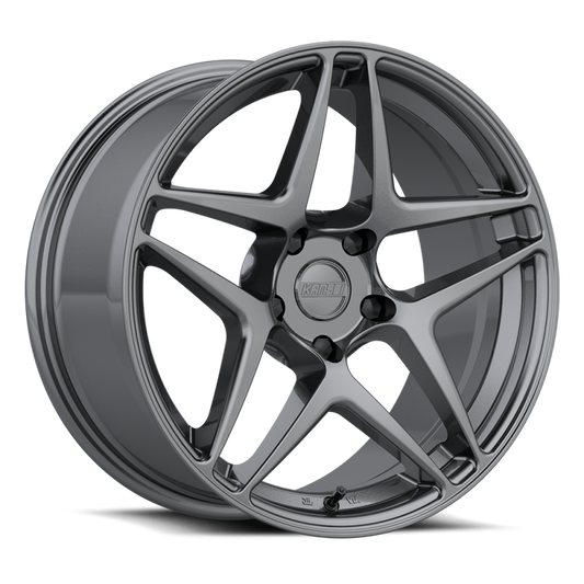 Kansei K15G Astro 19x9.5in / 5x112 BP / 22mm Offset / 66.6mm Bore - Gunmetal Wheel