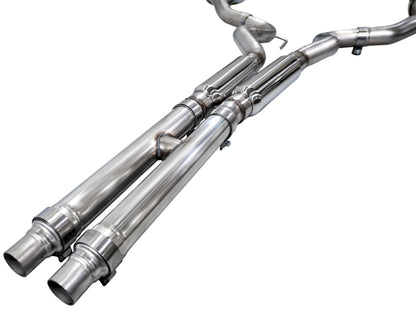 AWE 2024 Ford Mustang GT Fastback S650 RWD Track Edition Cat-Back Exhaust w/ Dual Diamond Black Tips