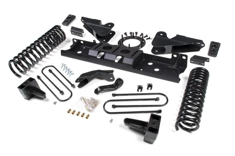 Zone Offroad 2019 Ram 3500 4.5in Radius Arm Brkt 3in Rr Block w/ Overload 8-Bolt T-Case Nitro Shocks
