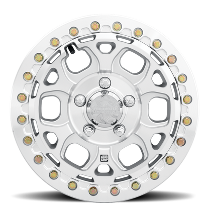 Method MR416 Beadlock 15x7 / 5x4.5 / 55mm Offset / 68.00mm Bore - Machined Clear Coat Wheel