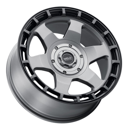 Weld Off-Road Ridge 20x9 - 6x135 / 6x139.7 BP - ET0 - 106.1mm CB - Satin Gunmetal Wheel (Black Ring)