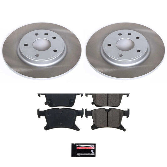 Power Stop 20-23 Chrysler Voyager Rear Semi-Coated Rotor Kit