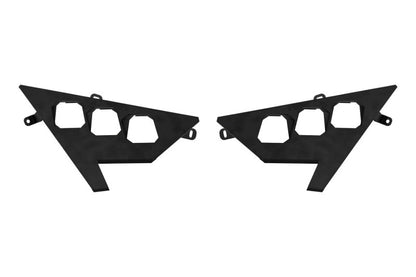Diode Dynamics 20-Present Polaris RZR C1 Headlight Mounting Bracket Kit (Pair)