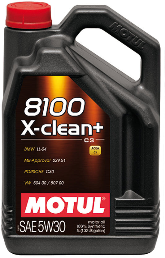 Motul - 5L Synthetic Engine Oil 8100 5W30 X-CLEAN Plus