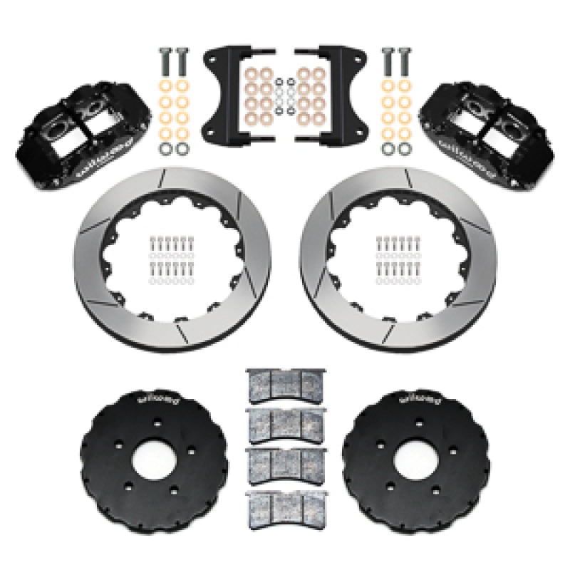 Wilwood 14-19 Chevrolet Corvette C7 Forged Narrow Superlite 6R Front BBK - 13.06 Rotor - Black