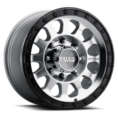 Method MR315 17x8.5 +25mm Offset 8x180 BP 130.81mm CB Machined Wheel - Gloss Black Lip