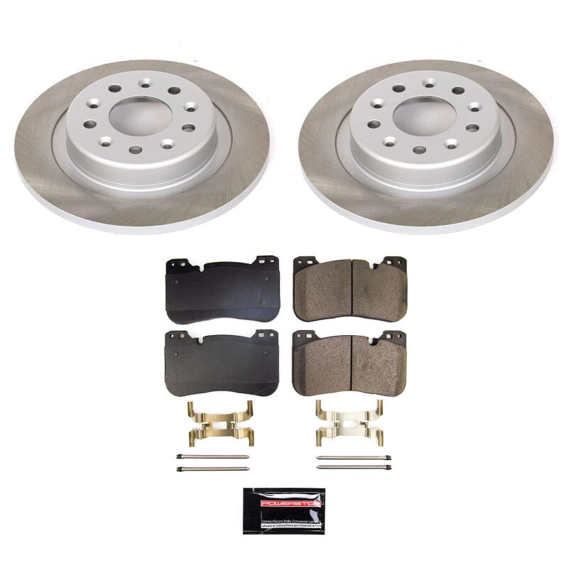 Power Stop 2022 GMC Terrain Rear Semi-Coated Rotor Kit