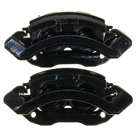 Power Stop 02-05 Dodge Ram 1500 Front Black Caliper w/Bracket - Pair