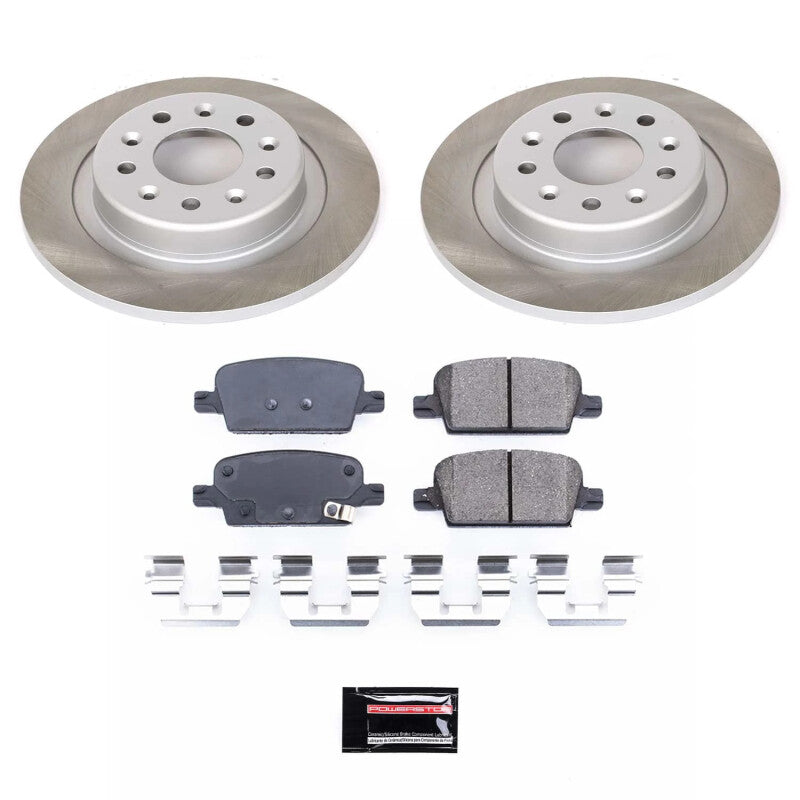 Power Stop 16-22 Chevrolet Malibu Rear Semi-Coated Rotor Kit