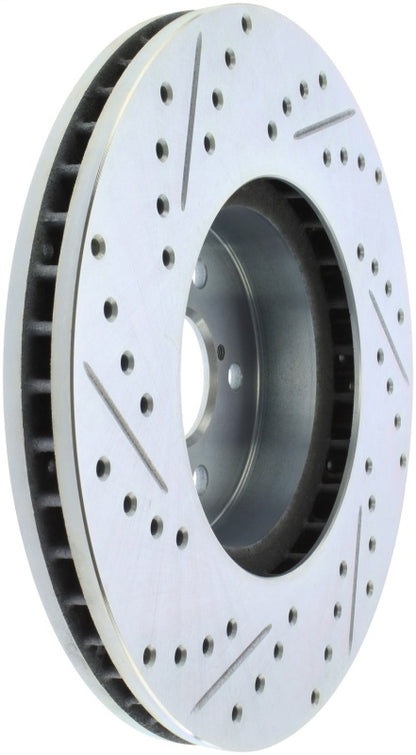 StopTech 05-14 Subaru Legacy Select Sport Drilled & Slotted Rotor - Left