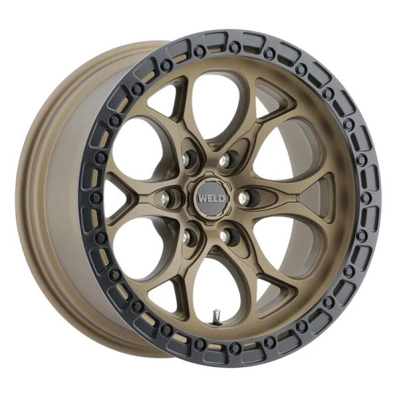 Weld 18x9 Ledge 6 6x139.7 ET-12 BS 4.50 Satin Bronze / Satin Black Ring 106.1