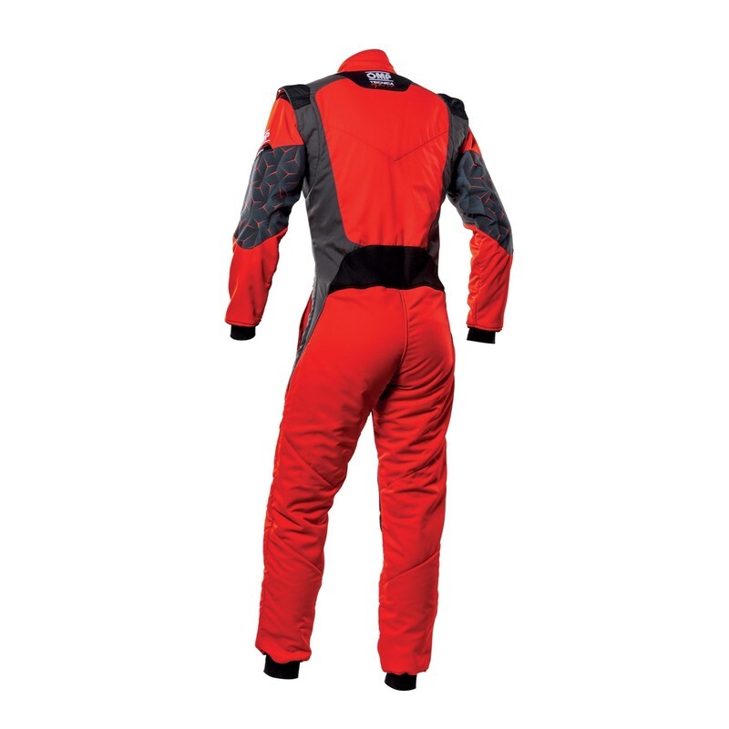 OMP Tecnica Hybrid Overall Fia 8856-2018 Red / Black Sz 48