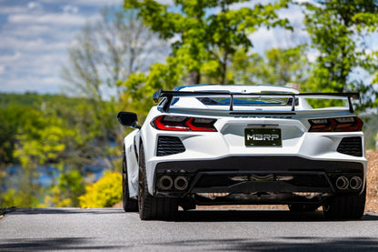 MBRP 20-24 Chevrolet Corvette C8 3in Active Cat Back Quad Split Rear Exit Exhaust w/ AFM Sims