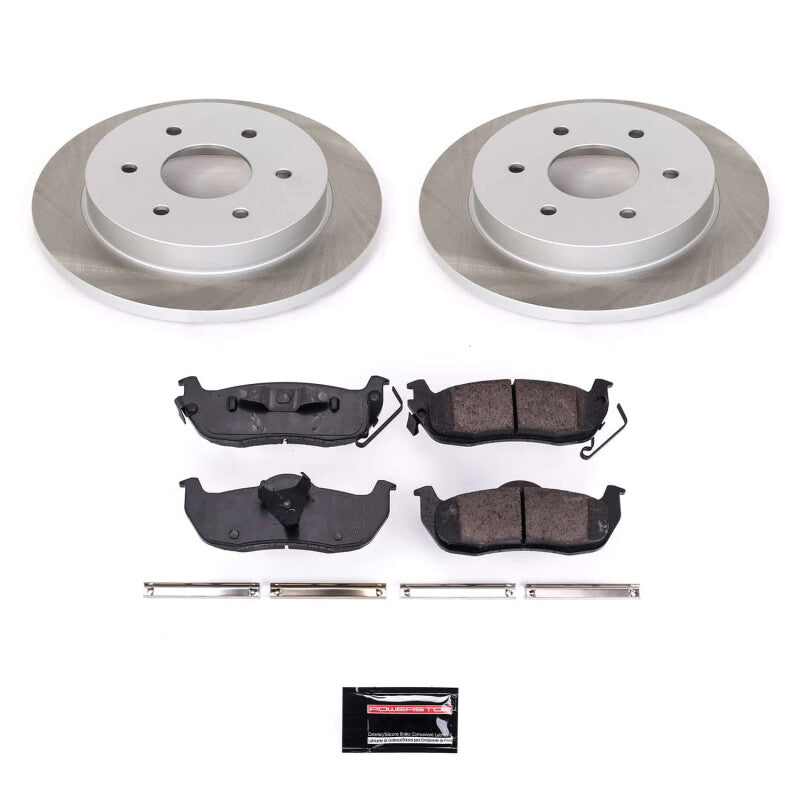 Power Stop 04-15 Nissan TITAN Rear Semi-Coated Rotor Kit