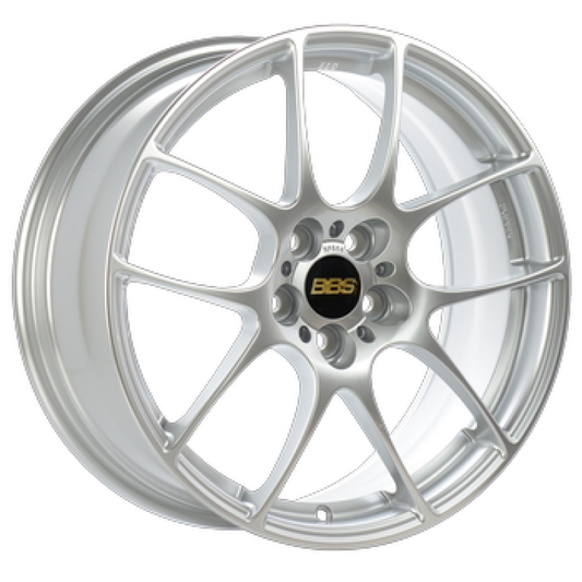 BBS RF 18x9 5x120 ET47 PFS Diamond Silver Wheel -82mm PFS/Clip Req