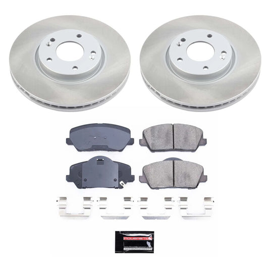 Power Stop 14-16 Kia Forte5 Front Semi-Coated Rotor Kit