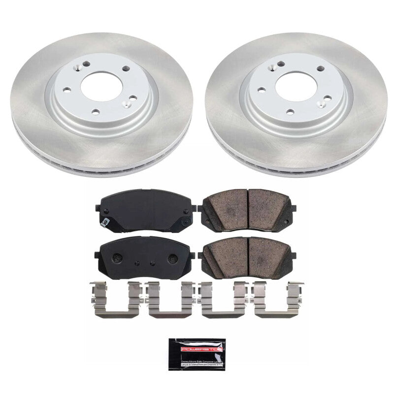 Power Stop 16-20 Kia Optima Front Semi-Coated Rotor Kit