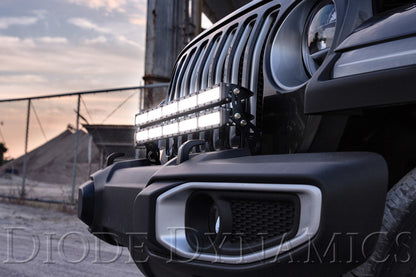 Diode Dynamics 18-21 Jeep JL Wrangler/Gladiator SS30 Bumper Bracket Kit - Amber Combo Dual