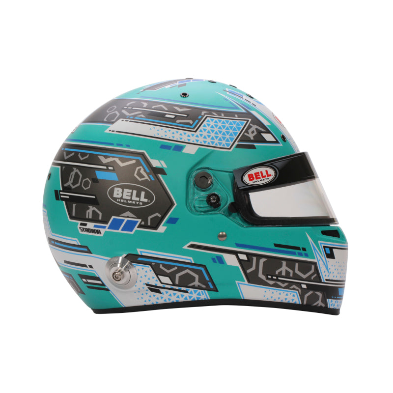 Bell Helmet Rs7 Stamina Anthracite/Aquamarine (Hans) 61(7 5/8) Fia8859-2024/Sa2025
