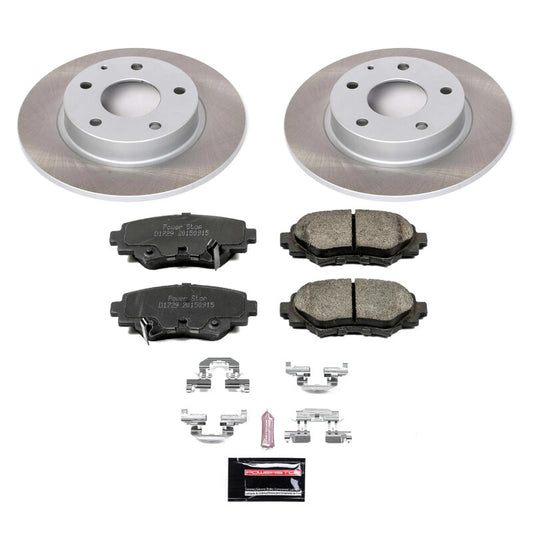 Power Stop 14-16 Mazda 3 Rear Semi-Coated Rotor Kit