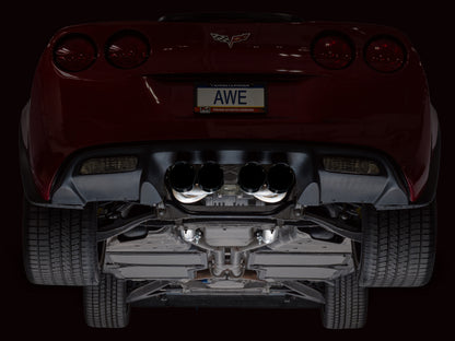 AWE Tuning 09-13 Chevrolet Corvette 6.2L Touring Edition Axle-Back Exhaust w/ Diamond Black Tips