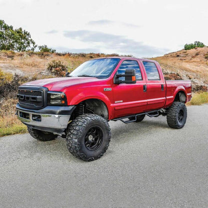 Westin 1999-2016 Ford F-250/F-350/F-450/F-550 Crew Cab Outlaw Drop Nerf Step Bars Textured Black