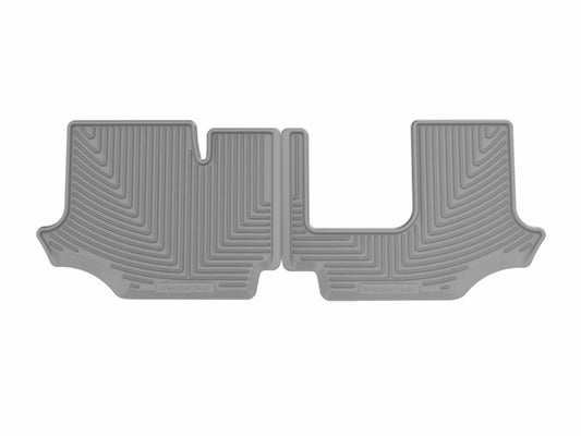 WeatherTech 18-26 Volkswagen Atlas-Bench 2nd Row-3rd Row Rear All-Weather Floor Mats - Grey