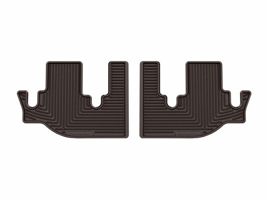 WeatherTech 19-26 Subaru Ascent 2nd Row Rear All-Weather Floor Mats - Cocoa