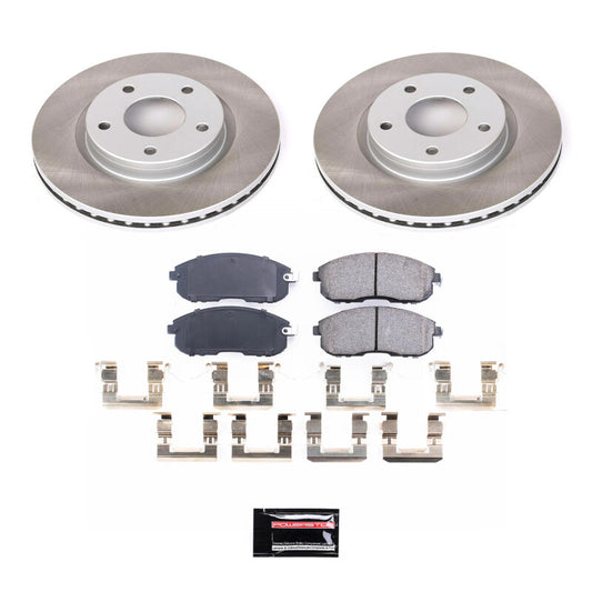 Power Stop 13-19 Nissan Sentra Front Semi-Coated Rotor Kit