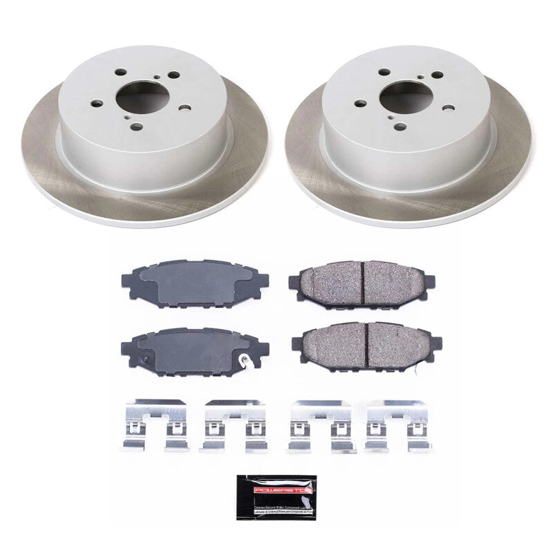 Power Stop 05-09 Subaru Outback Rear Semi-Coated Rotor Kit