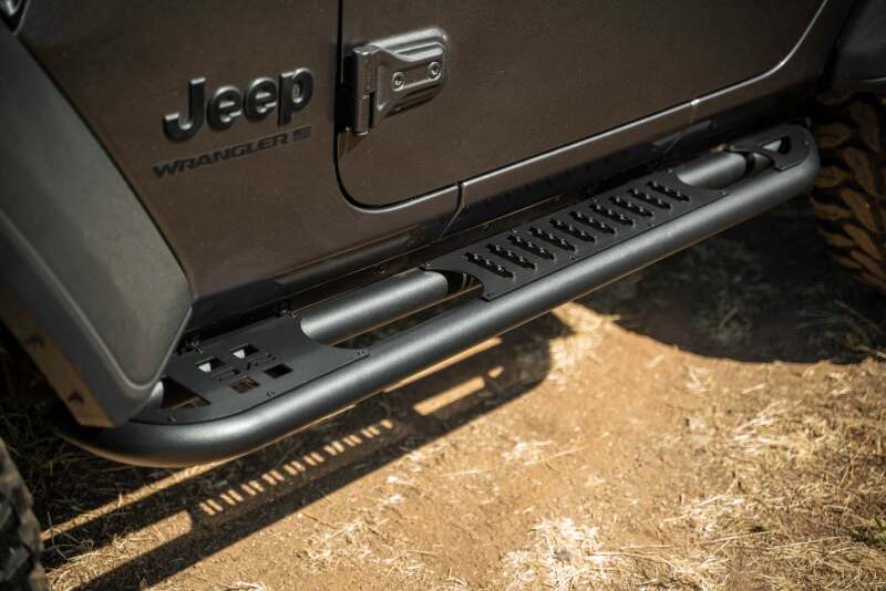 DV8 Offroad 2018+ Jeep Wrangler JL 2-Door Bolt-On OE Plus Side Steps