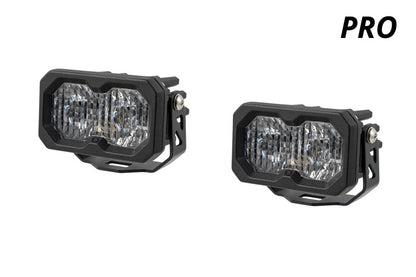 Diode Dynamics C2 2.0 SAE/DOT White Pro Standard LED Pod (Pair)