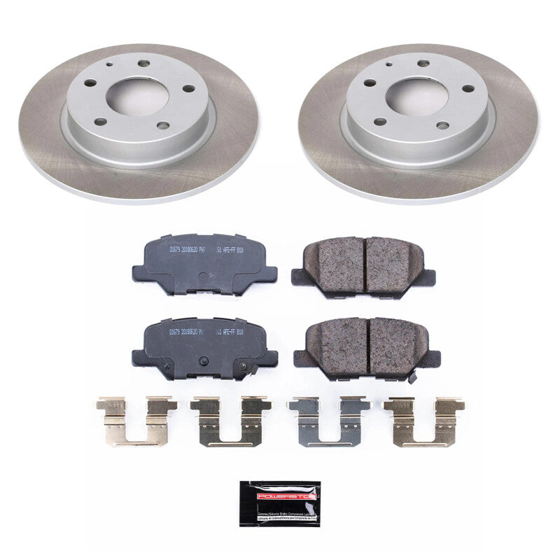 Power Stop 14-16 Mazda 3 Rear Semi-Coated Rotor Kit