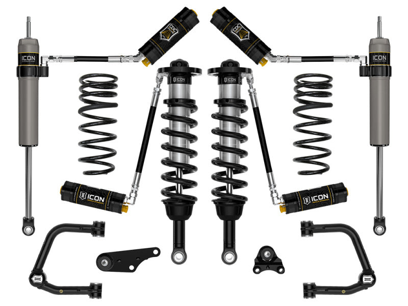 ICON 2024+ Toyota Tacoma 1.25in-3in Stage 5 Suspension System Tubular w/ Triple Rate Spring