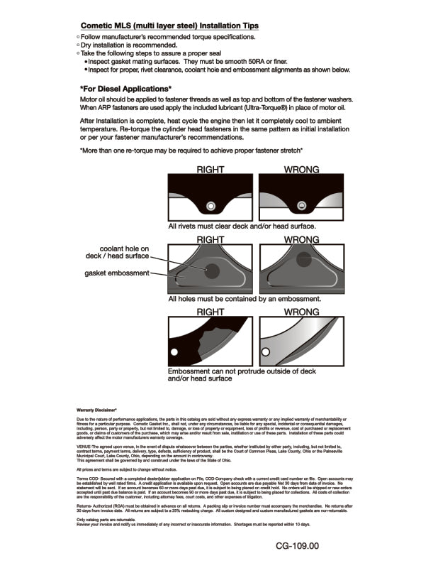 Cometic Nissan VK50VE 96mm Head Gasket .032in MLX Head Gasket - RHS