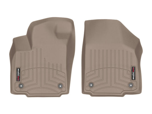 WeatherTech 22-23 Jeep Grand Wagoneer/Wagoneer Rear Front Rubber Mats - Tan (8 Passenger)