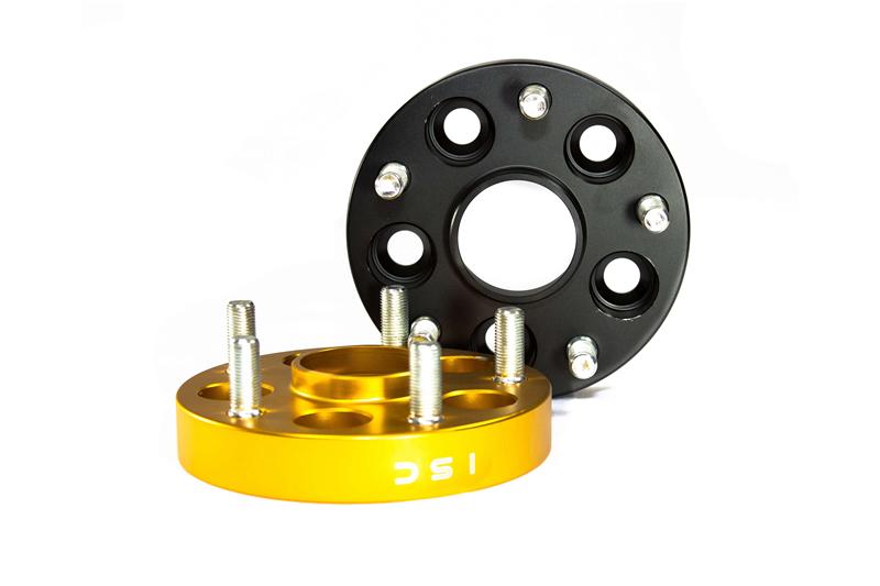 ISC Suspension 5x114 Hub Centric Wheel Spacers 25mm 56.1HB Black (Pair)
