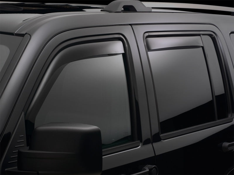 WeatherTech 14+ Chevrolet Silverado 1500 Front and Rear Side Window Deflectors - Dark Smoke