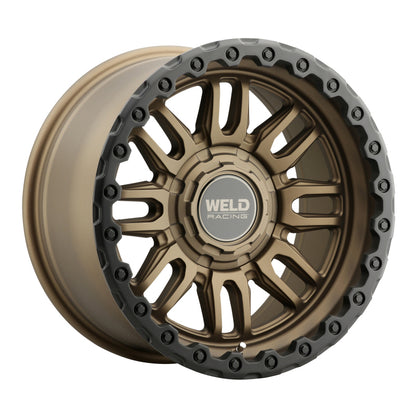 Weld Off-Road Swift 17x9in - 8x170 BP - ET-12 - 125.1mm CB - Satin Bronze Wheel & Black Ring