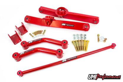 UMI Performance 59-64 GM B-Body Rear Suspension Kit 4-Link- Chevy only - Black