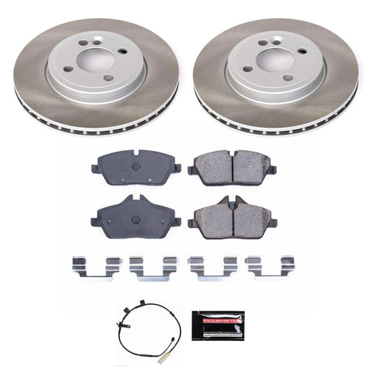 Power Stop 11-15 Mini Cooper Front Semi-Coated Rotor Kit