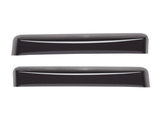 WeatherTech 14-20 Nissan Rogue Rear Window Deflectors - Matte Black